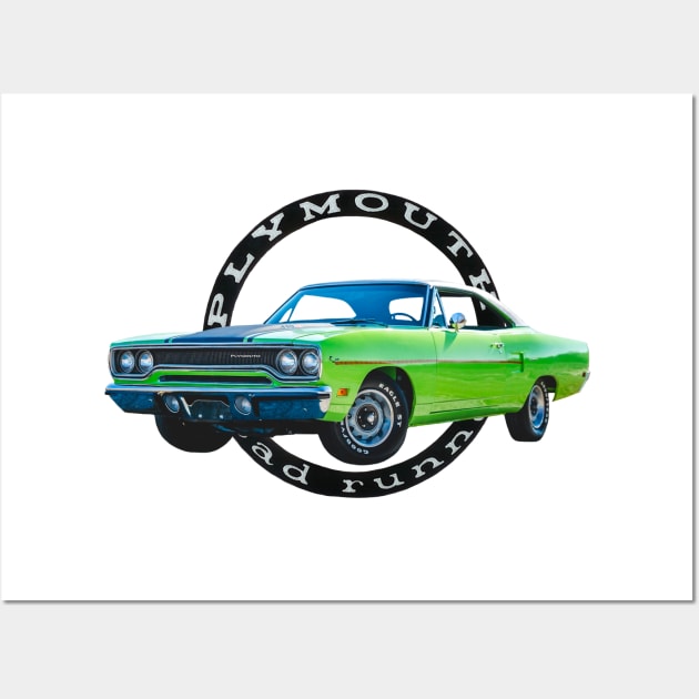 1970 Roadrunner on back Wall Art by Permages LLC